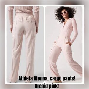 NWOT! 🩷 Athleta Pink Trousers Relaxed Fit